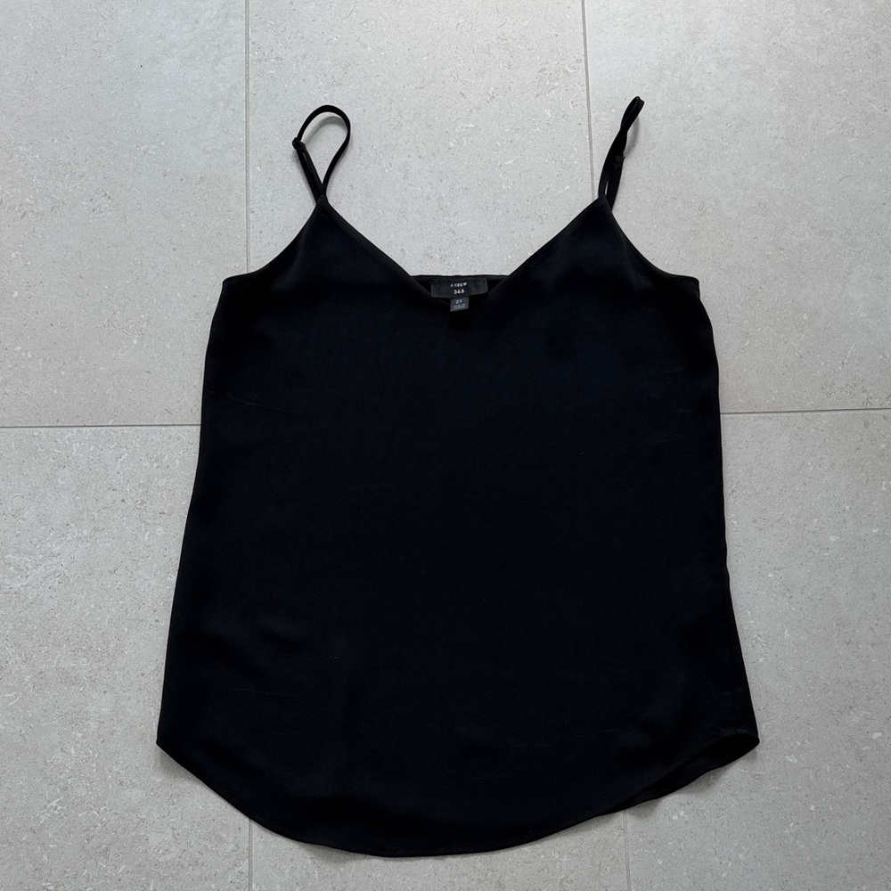 J. Crew Classic Black Camisole Top